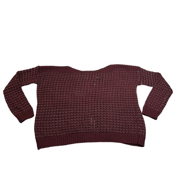 Gossip Girl by Romeo & Juliet Couture Open Knit Oversized Sweater Size Small - Picture 1 of 10